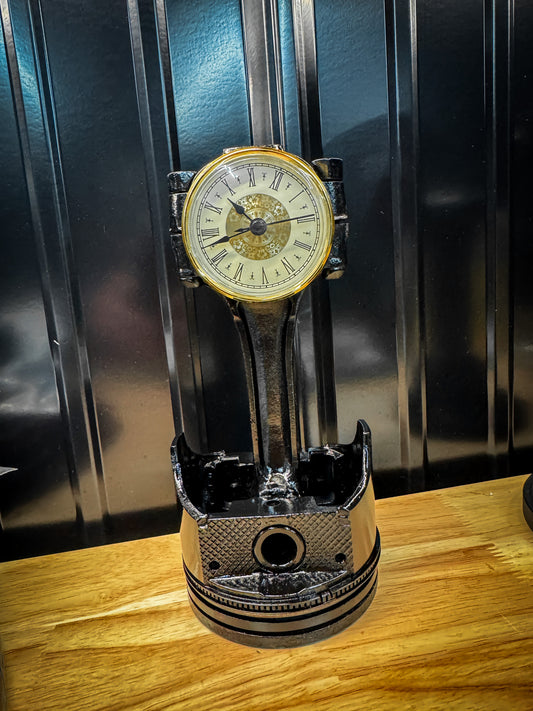 Piston Clock Gold