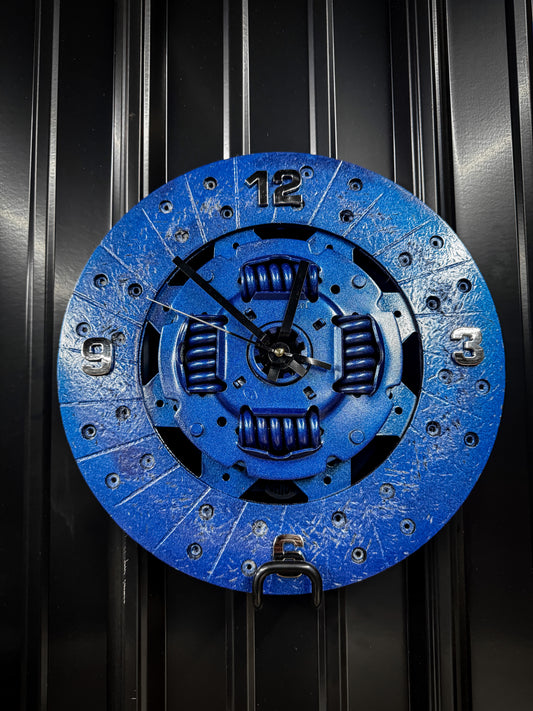 Blue Clutch Clock