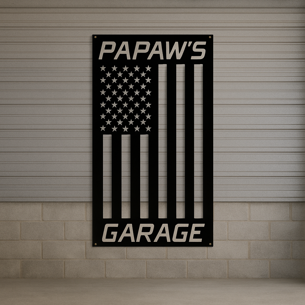 American Garage Sign