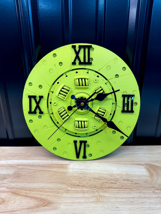 Dayglo Clutch Clock