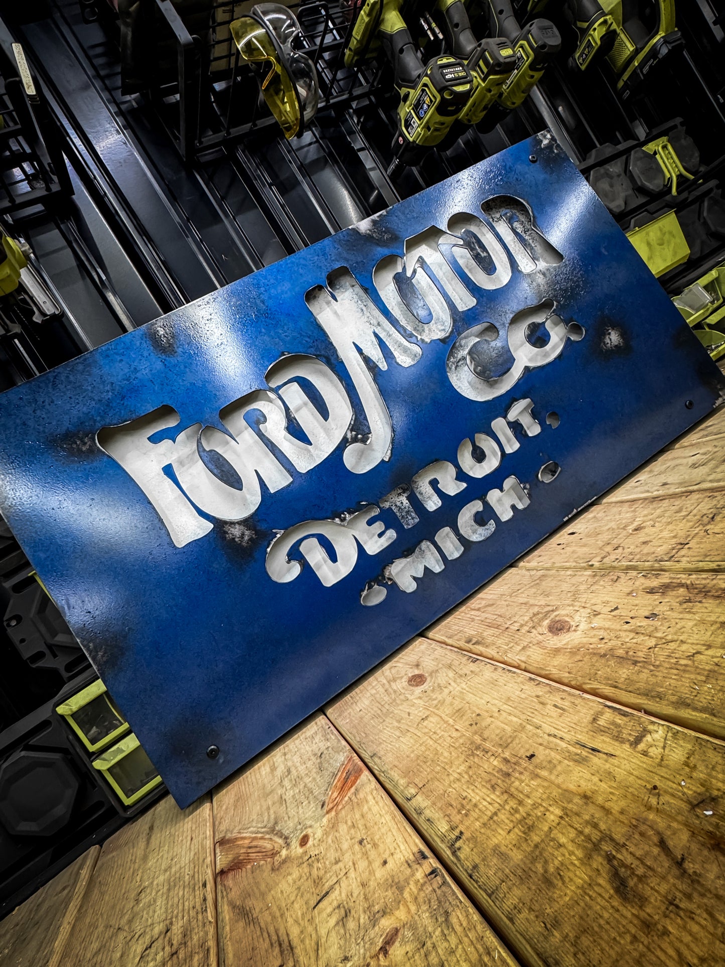 Ford Mo Co Vintage Sign.