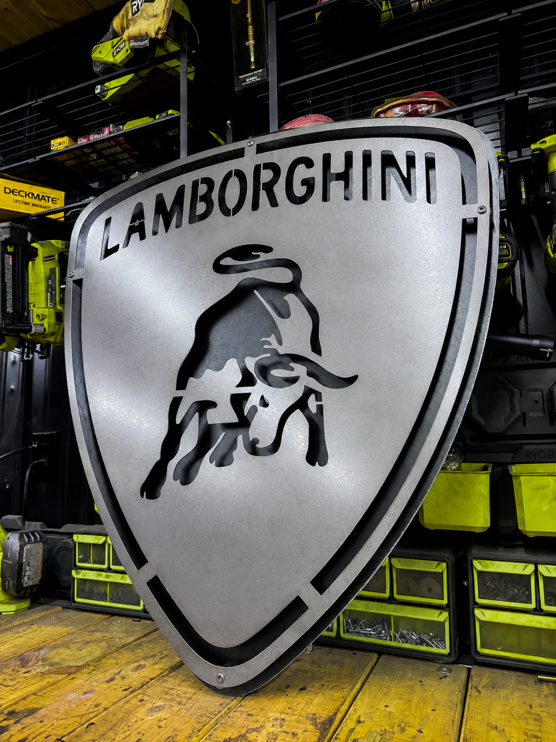 Rustic Lambo Sign