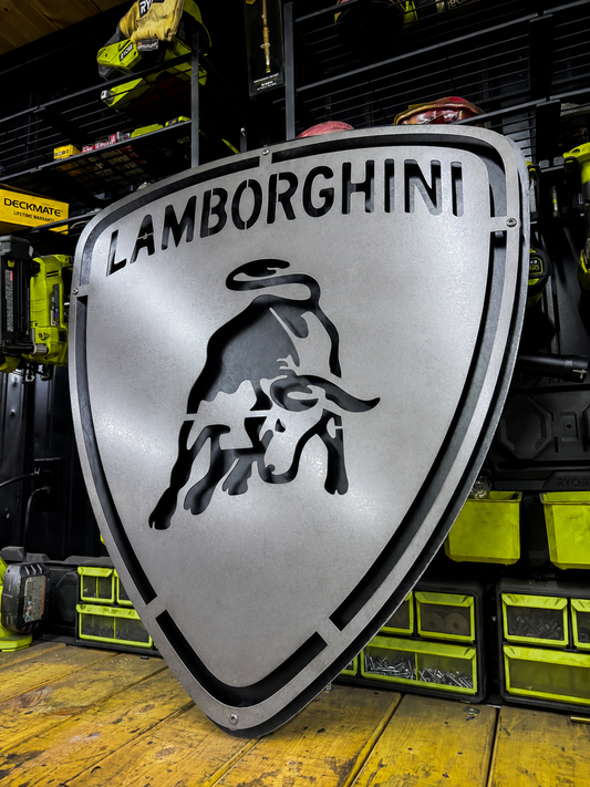 Rustic Lambo Sign