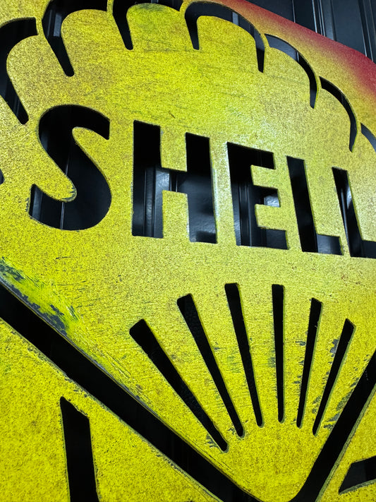 Shell Rustic Sign