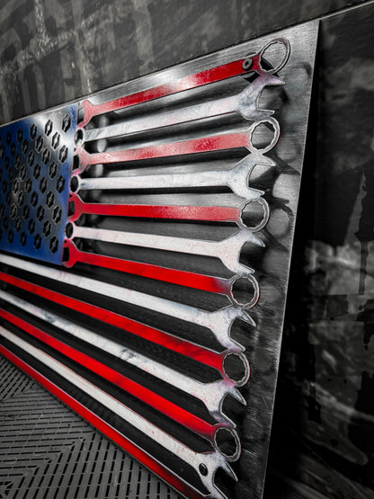American Garage Metal Flag