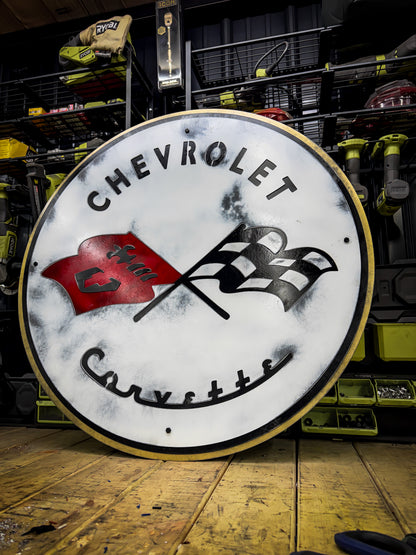 Corvette C1 sign