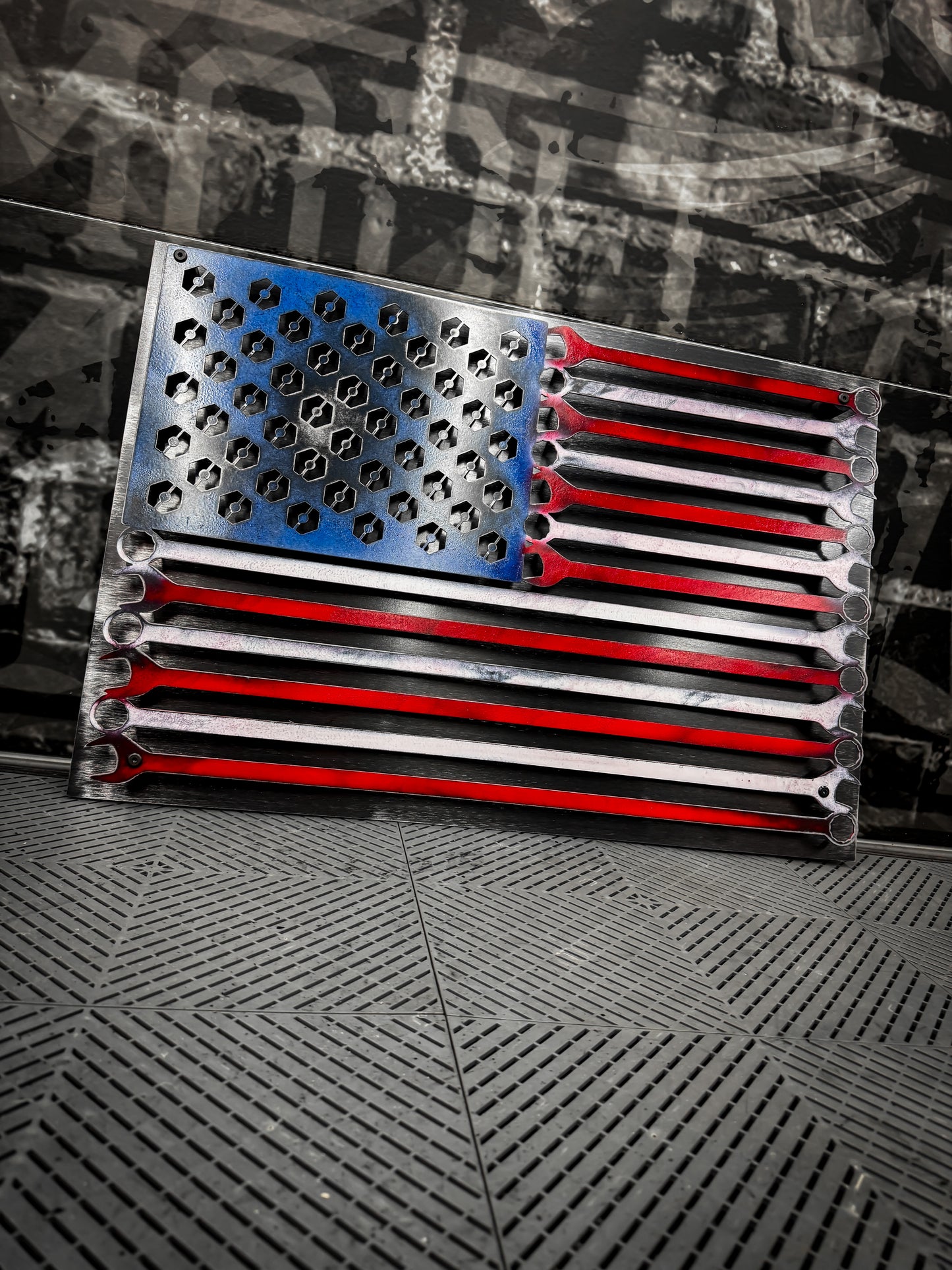 American Garage Metal Flag