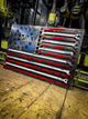 America 250 Garage Metal Flag