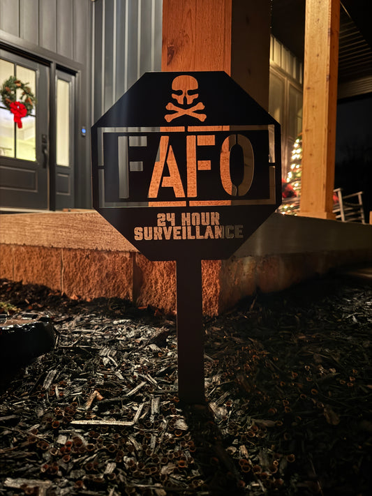 FAFO Security Sign