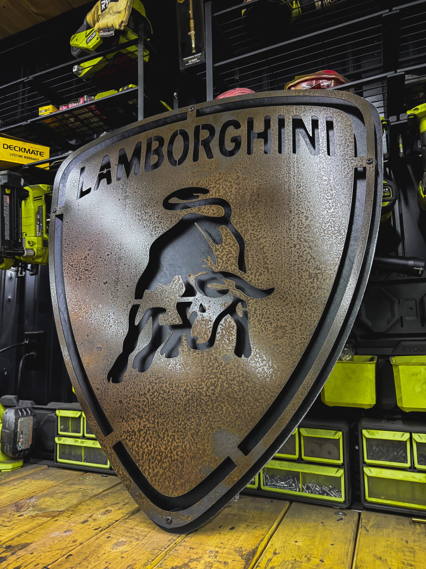 Rustic Lambo Sign
