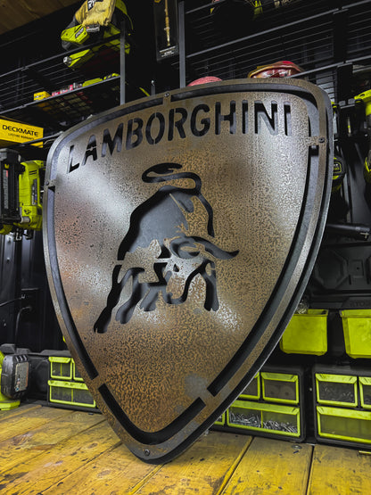 Rustic Lambo Sign