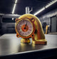 Gold Turbo Desk Clock