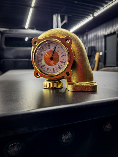 Gold Turbo Desk Clock