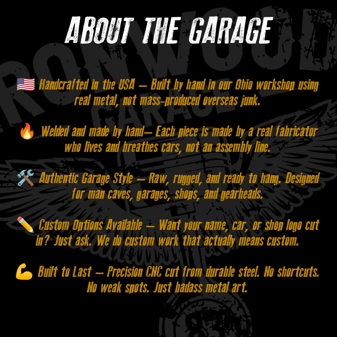 Hotrod Garage Sign