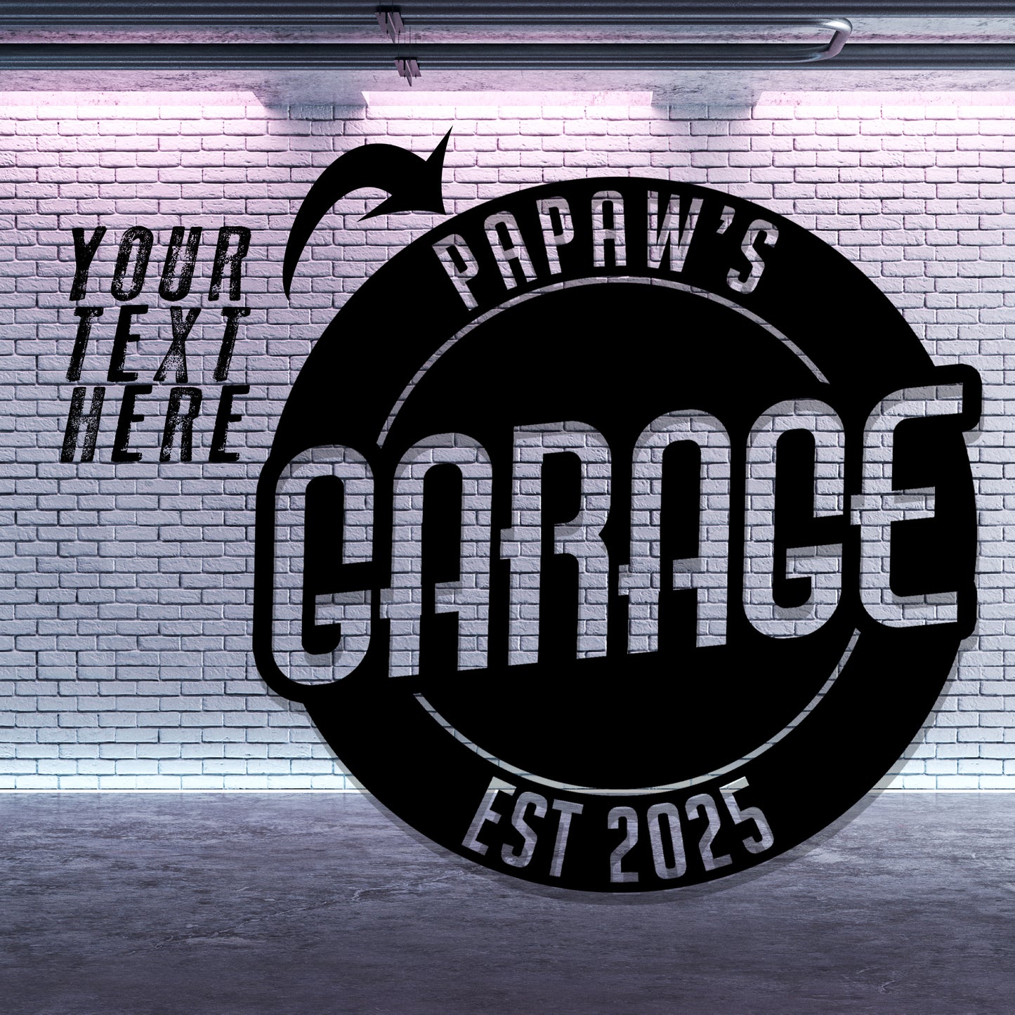 Papaw's Garage Sign
